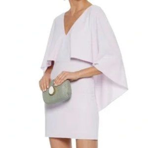 Halston Heritage Lilac Cape Dress